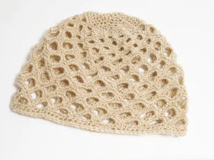 Beanies & headbands for trend chasers-Honeycomb Hat (Crochet)