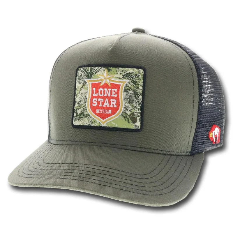 Beanies & headbands for airy fabrics-American Made "Lone Star" Camo Patch Trucker Hat