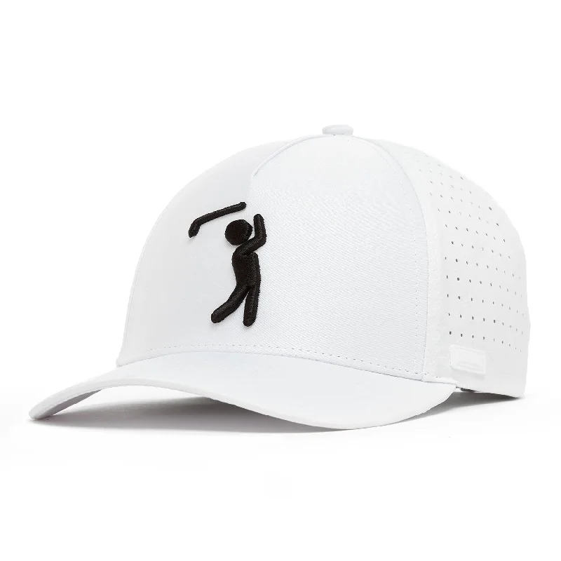 Beanies & headbands for best picks-Bogeyman White - Performance Golf Hat - Snapback