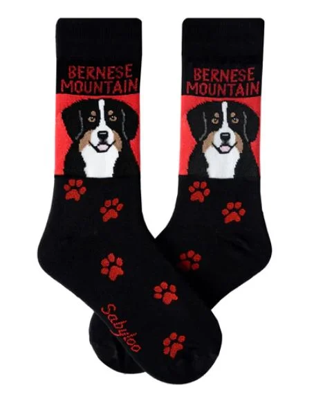 Beanies & headbands for breezy days-Bernese "Pop Art" Socks