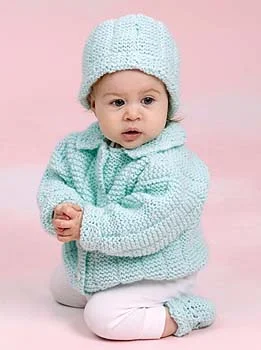 Beanies & headbands for all fits-Knit Perfect Baby Gift Set Pattern (Knit)