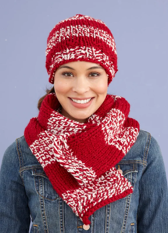 Beanies & headbands for long outings-Collegiate Hat And Scarf (Knit) - Version 1