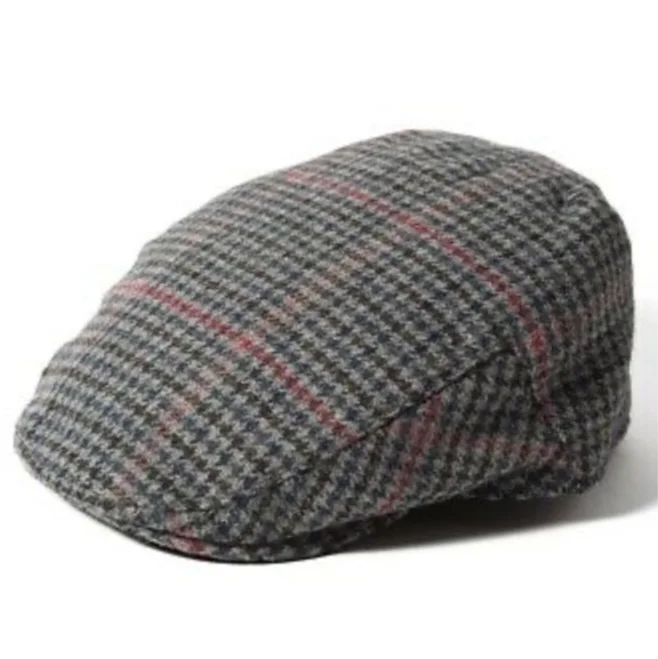 Wool hats for collectors-Failsworth Norwich Wool Blend Flat Cap #114 Grey Mix