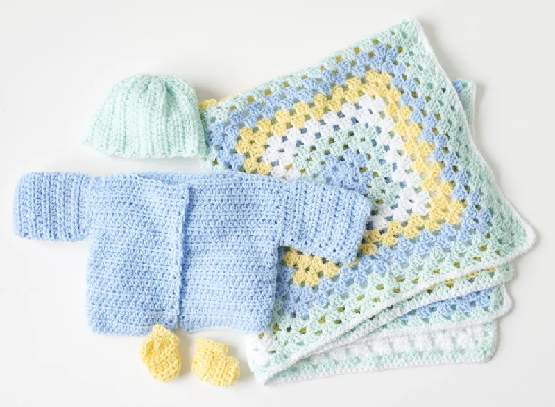 Beanies & headbands for deal finds-Toy Chest Baby Set Pattern (Crochet)