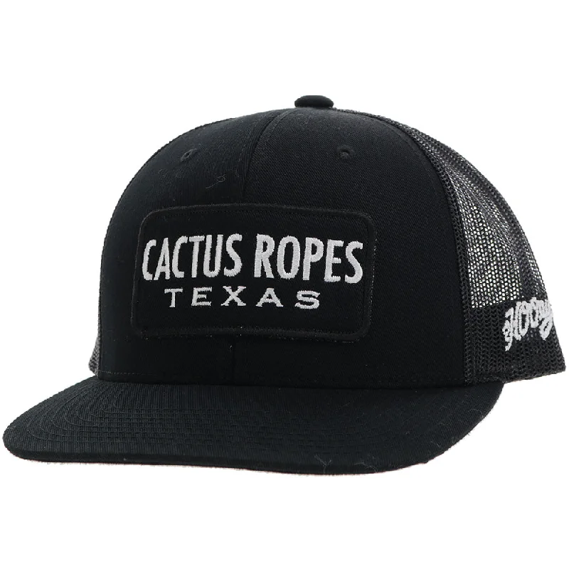 Beanies & headbands for work swag-"Cactus Ropes 20" Black Hat