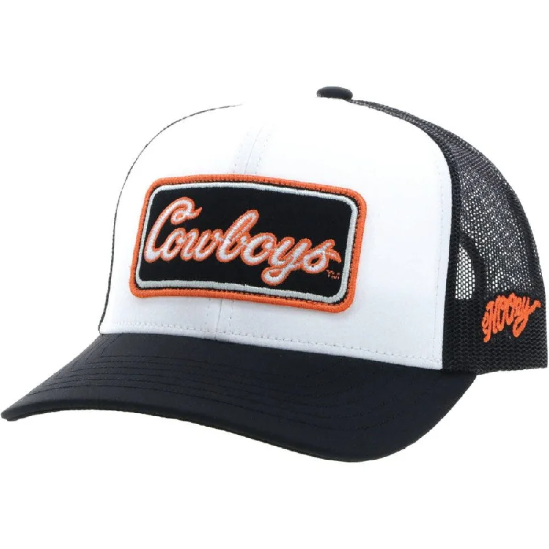 Beanies & headbands for golf outings-Youth Oklahoma State University White/Black Cowboys/OSU Logo