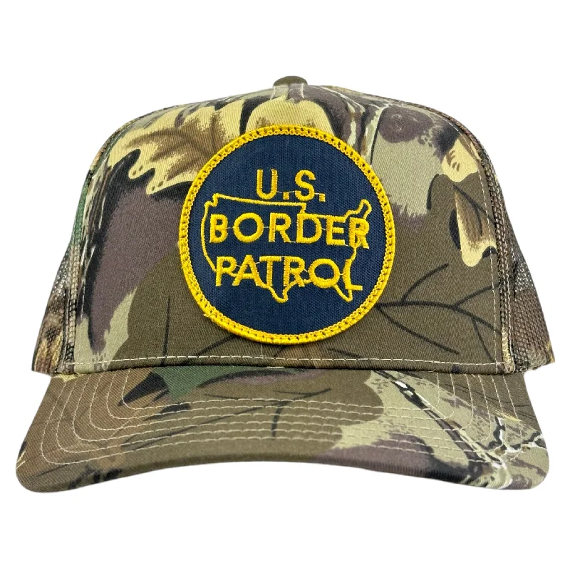 Beanies & headbands for yearly picks-US Border Patrol Camo Hat True Vintage Patch