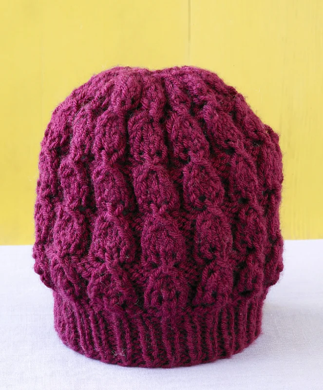 Beanies & headbands for dread styles-Plum Perfect Hat Pattern (Knit)