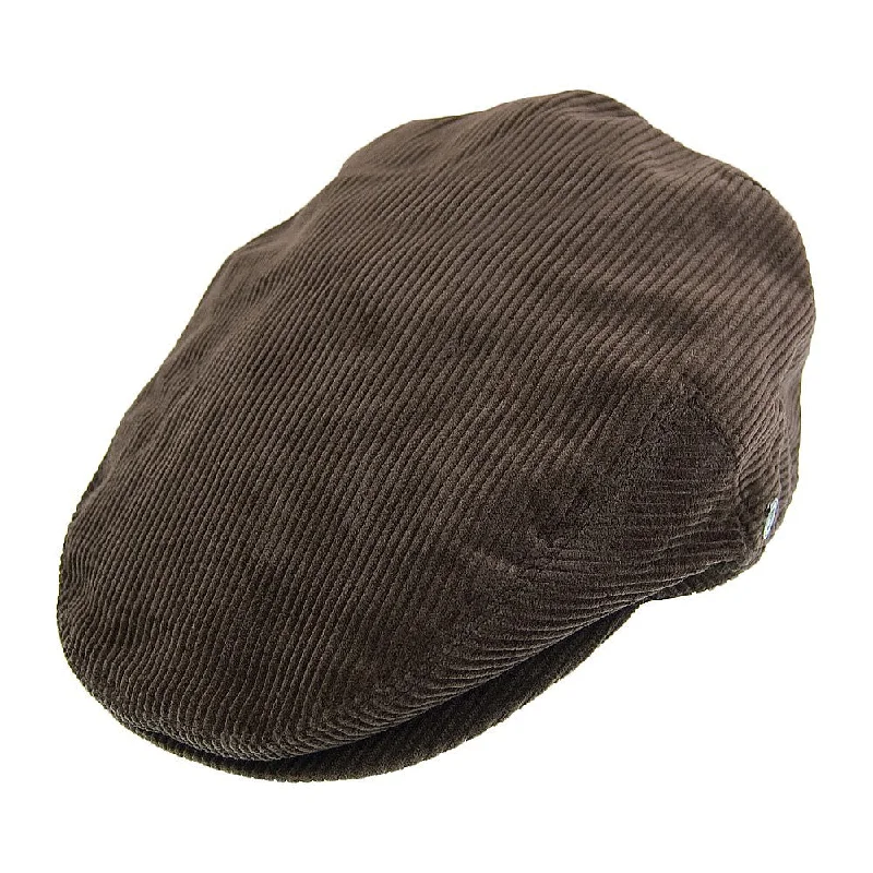 Beanies & headbands for dust shields-Corduroy Flat Cap - Brown