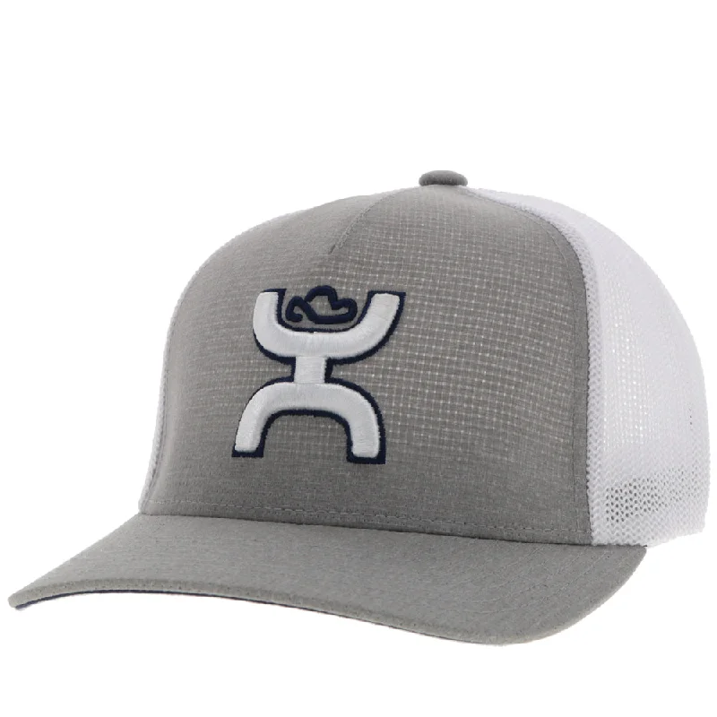 Beanies & headbands for shirt styles-"Coach" FlexFit Hat Grey/White