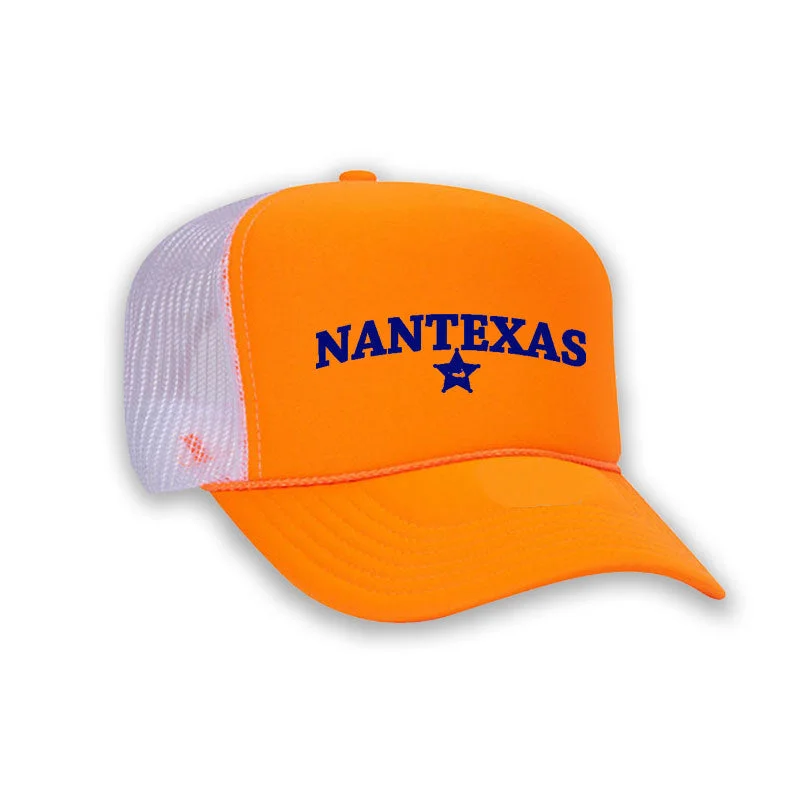 Beanies & headbands for straight styles-NanTEXAS Trucker Hat Orange