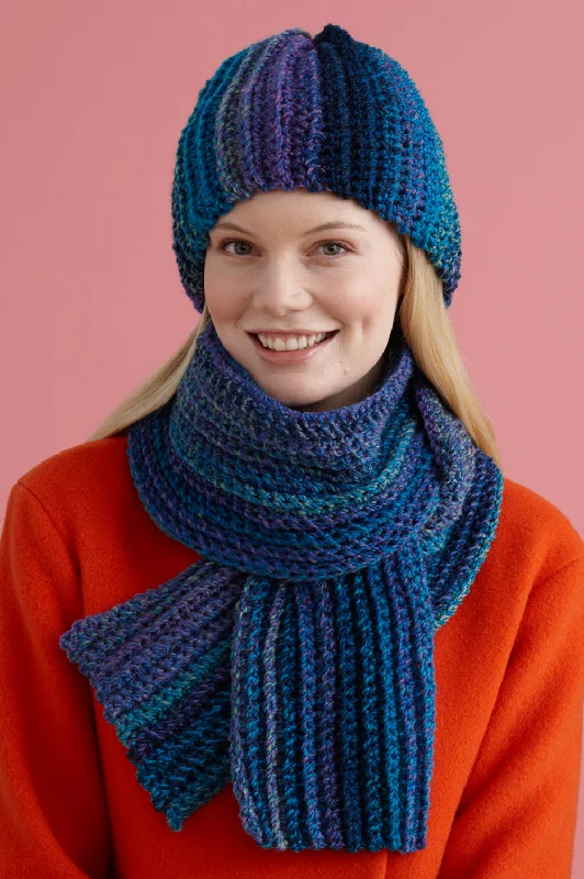 Beanies & headbands for cool kids-Easy Peasy Hat And Scarf Set (Crochet) - Version 4