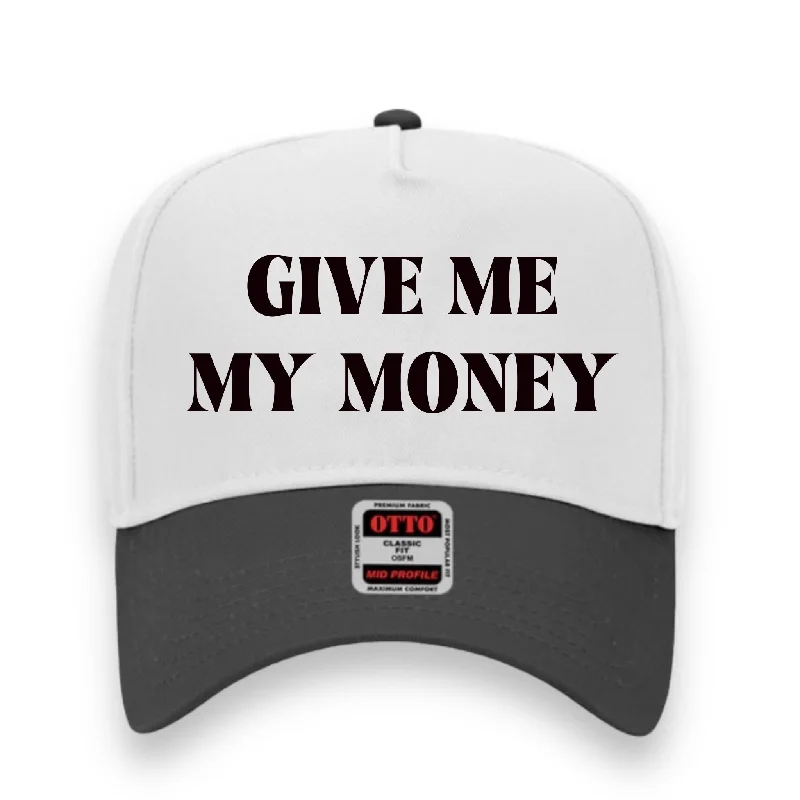 Beanies & headbands for style musts-Give me my money hat Custom Embroidery