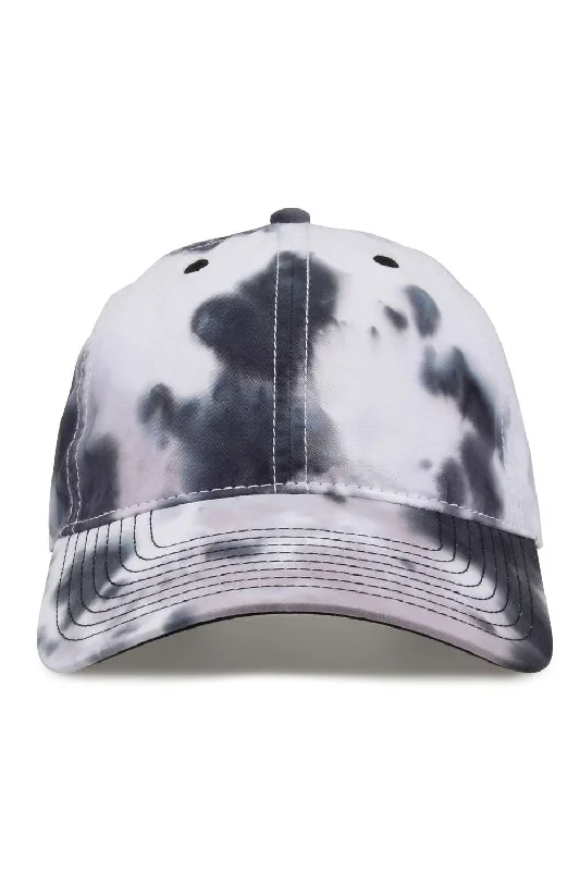 Mens hats for plyometric drills-Mens hats for evening outings-The Game Mens Tie-Dye Twill Adjustable Hat - Greyscale - Closeout