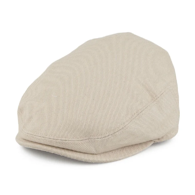 Beanies & headbands for family wear-Baby Cotton Flat Cap - Beige