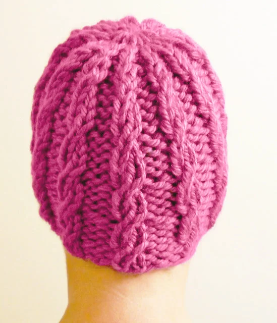 Beanies & headbands for work mates-Braided Hope Pattern (Knit)