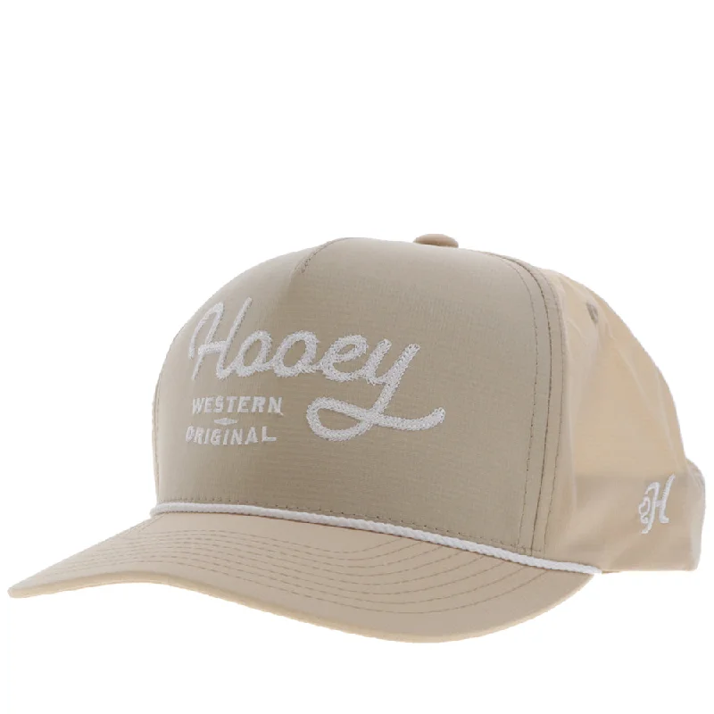 Beanies & headbands for clean wear-"OG" Hooey Hat Tan w/White