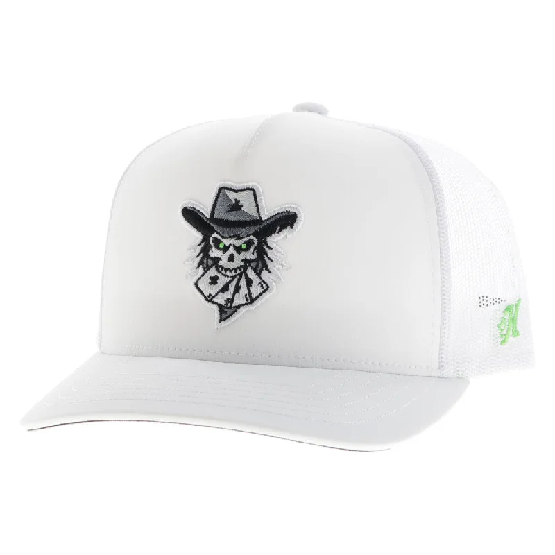 Beanies & headbands for small frames-"Austin Gamblers" Hat White w/Black & White Gambler Logo