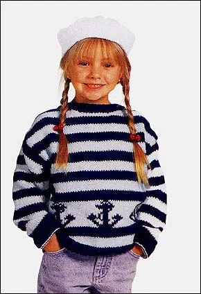 Beanies & headbands for real wear-Child's Knitted Sailor Hat Pattern (Knit)