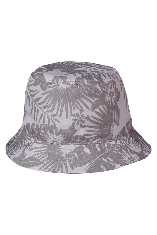 Bucket hats sneak peek-Wool hats for pet appeal-J America Mens Gilligan Bonnie Bucket Hat - Grey Aloha