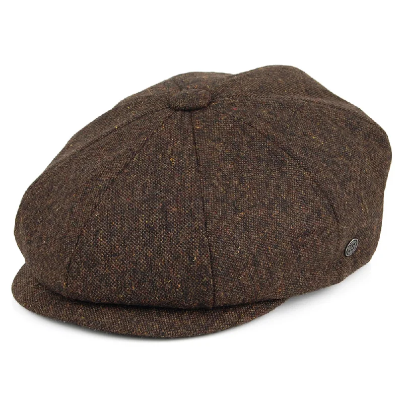 Beanies & headbands for country style-Falconbrook Newsboy Cap Brown Wholesale Pack