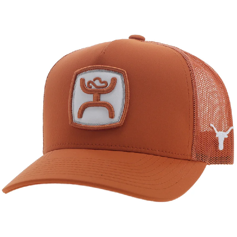 Beanies & headbands for must-haves-"University Of Texas" Hat Orange/White w/Square Patch