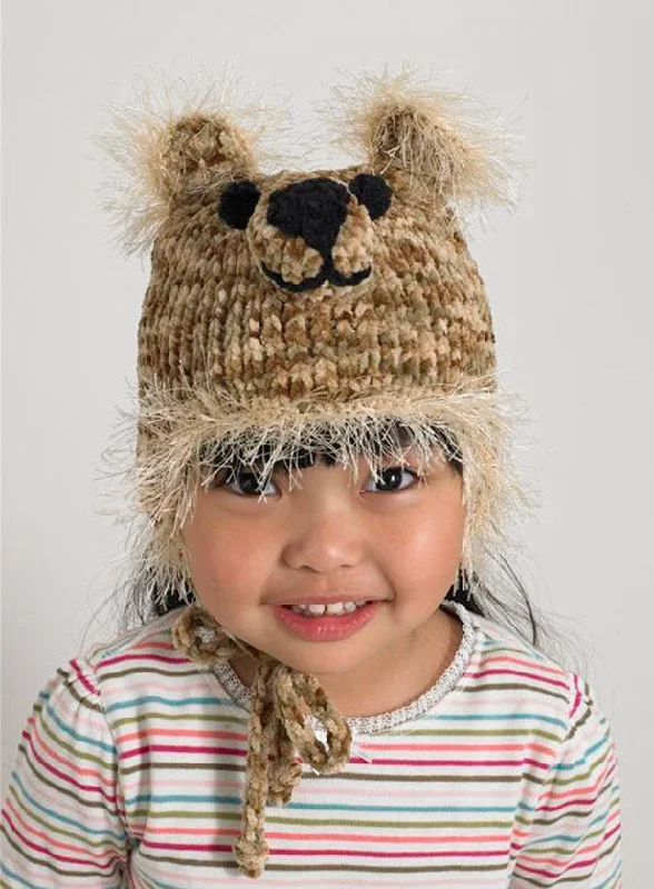 Beanies & headbands for long outings-Baby Animal Big Bear Hat Pattern (Knit)