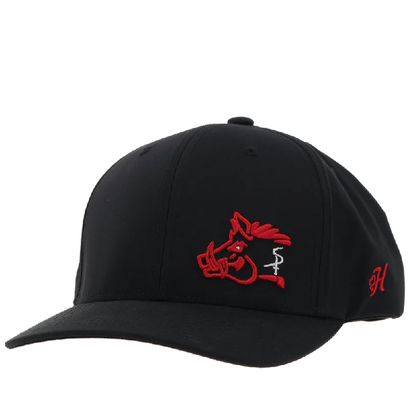 Beanies & headbands for every mood-"Sniper Pig" Hat Black w/Red & White Logo