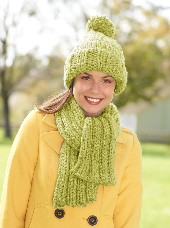 Beanies & headbands for hand clean-Hat And Scarf Set (Knit) - Version 4