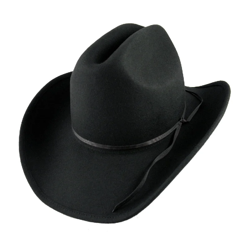 Beanies & headbands for school pals-Western Cowboy Hat - Black