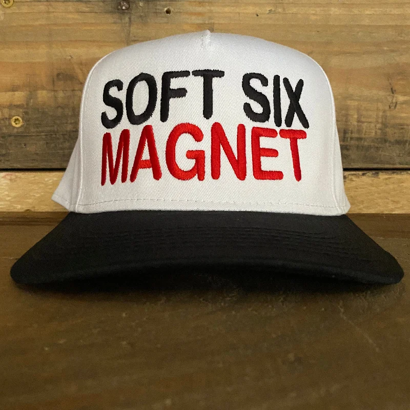 Beanies & headbands for style fans-Soft Six Magnet Vintage Snapback hat cap custom embroidery