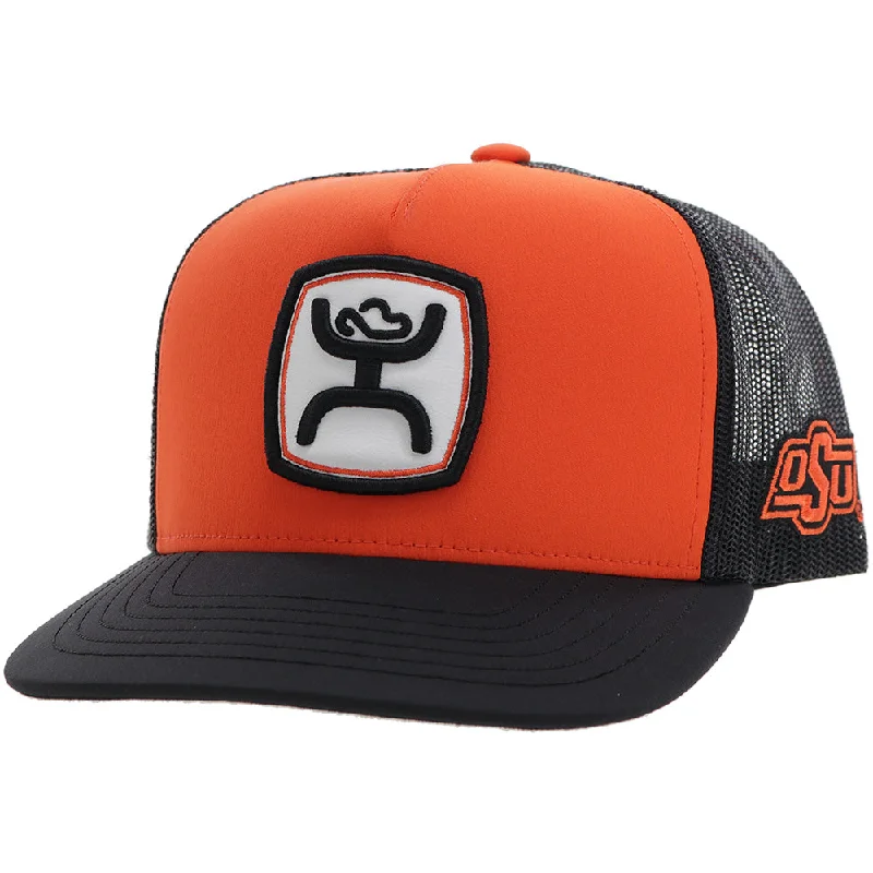 Beanies & headbands for deal finds-Oklahoma State University Hat Orange/Black w/Hooey Patch