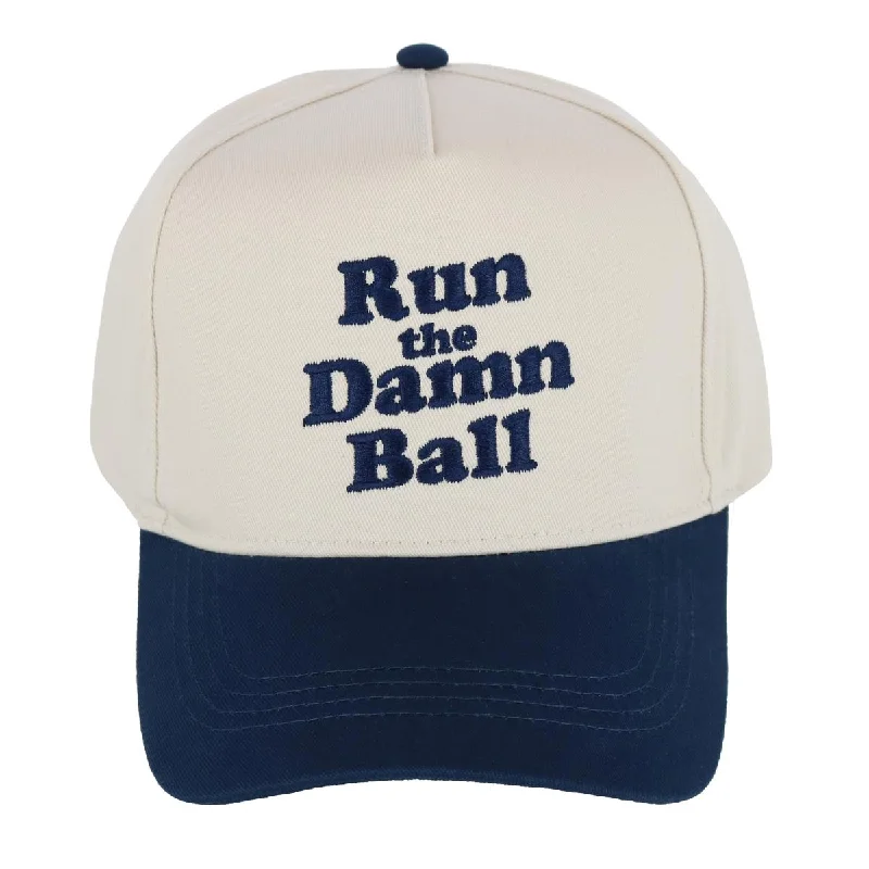 Baseball caps TikTok trend-Baseball caps TikTok trend-Baseball Caps with Wave Prints-Unisex Run the Damn Ball Baseball Cap