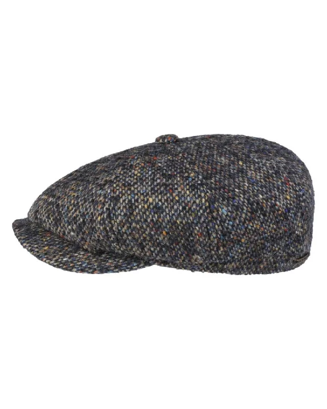 Beanies & headbands for fun days-Stetson Hatteras Colour Dots Flat Cap