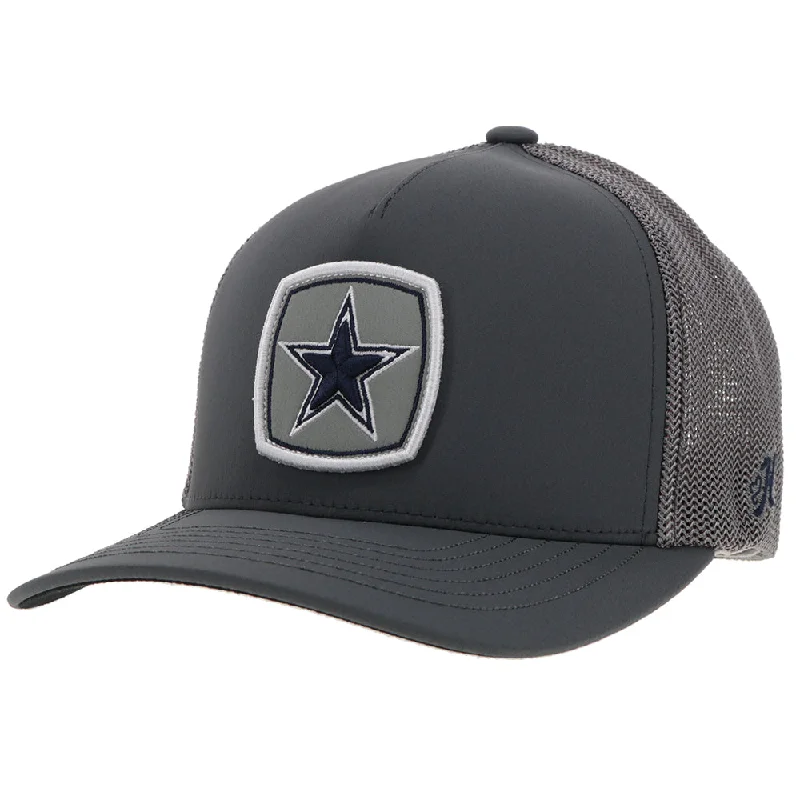 Beanies & headbands for purple vibes-"Dallas Cowboys" Flexfit Hat Grey w/Grey & Navy Star Logo