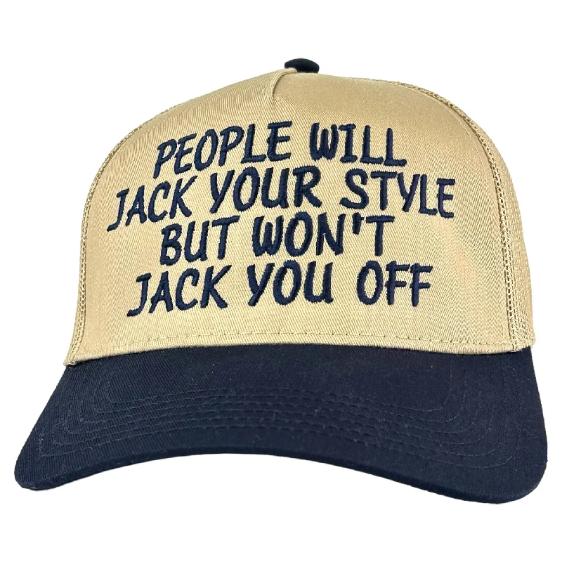 Beanies & headbands for fancy days-People Will Jack Your Style But Won’t Jack Hat Custom Embroidered