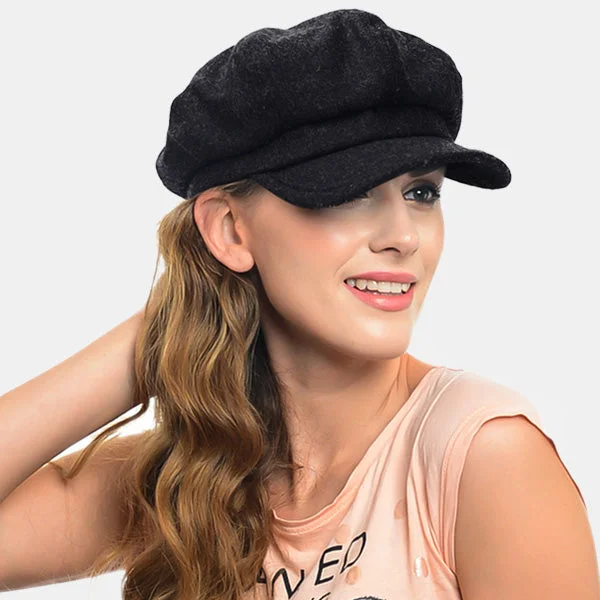 Wool hats matching set-Women Newsboy Hats Wool NB001