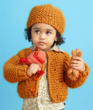 Beanies & headbands for legging looks-Sandbox Cardi and Hat Pattern (Knit) - Version 1