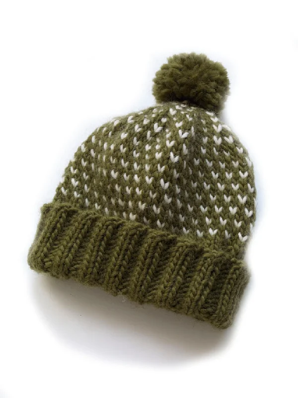 Beanies & headbands for sun shields-Chance of Flurries Hat Pattern (Knit)