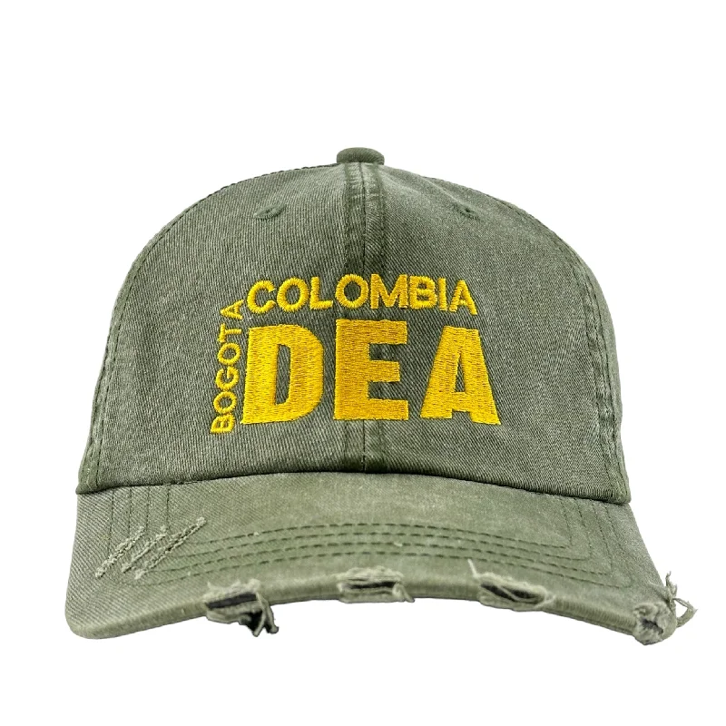 Beanies & headbands for warm insulation-BOGOTA COLOMBIA DEA HAT Custom Embroidered Strapback