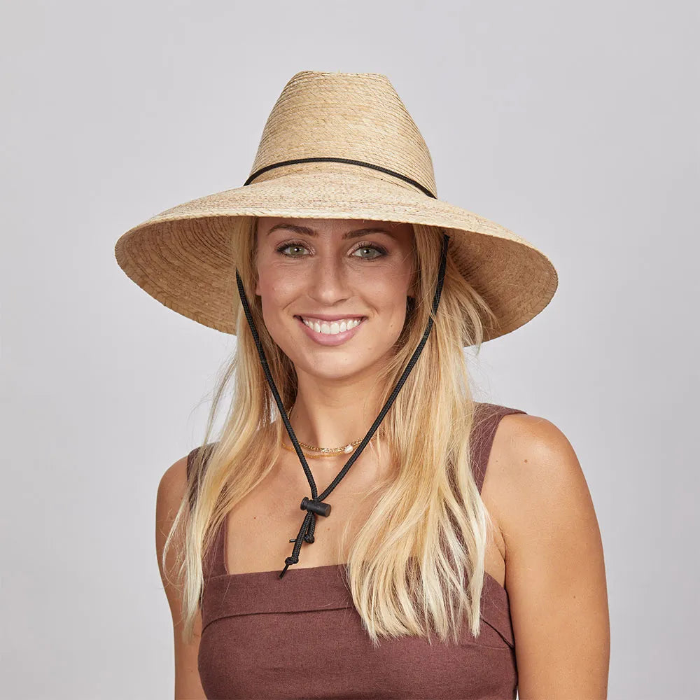 Womens Hats in reed straw-Marlin | Womens Wide Brim Straw Sun Hat