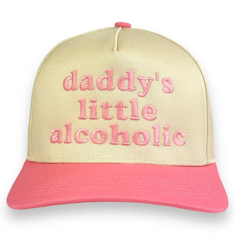 Beanies & headbands for fresh smells-DADDY’S LITTLE ALCOHOLIC HAT Custom Embroidery