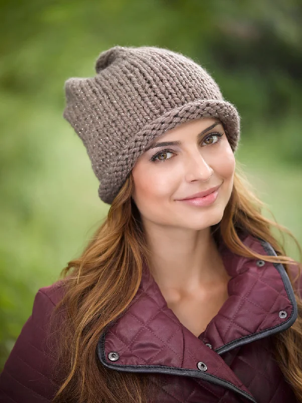 Beanies & headbands for rain resistance-Slouch Hat Pattern (Knit) - Version 3