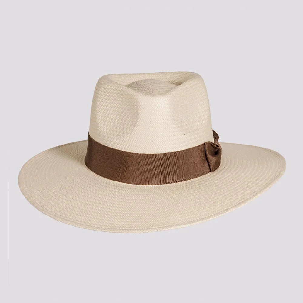 Womens Hats in plush mohair-Lennox | Womens Glazed Toyo Straw Outback Wide Brim Sun Hat