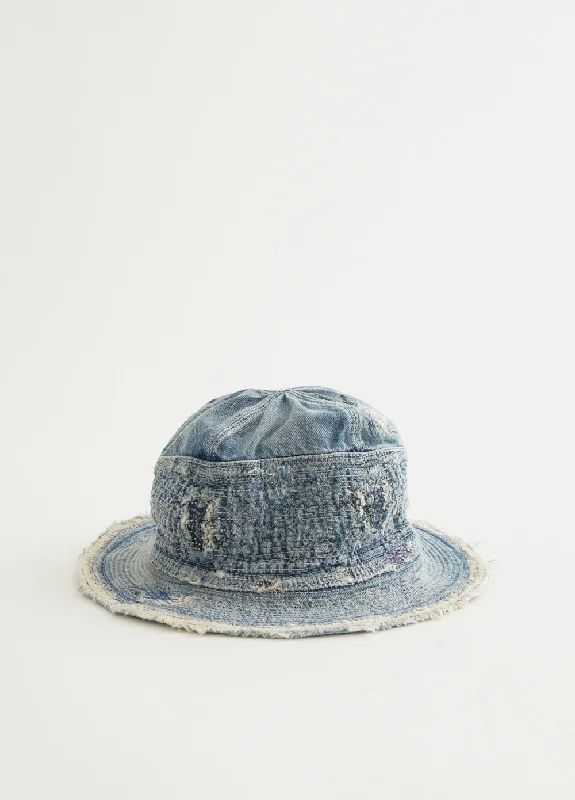 Beanies & headbands for packed days-11.5oz Denim THE OLD MAN AND THE SEA Hat (CRASH Remake)