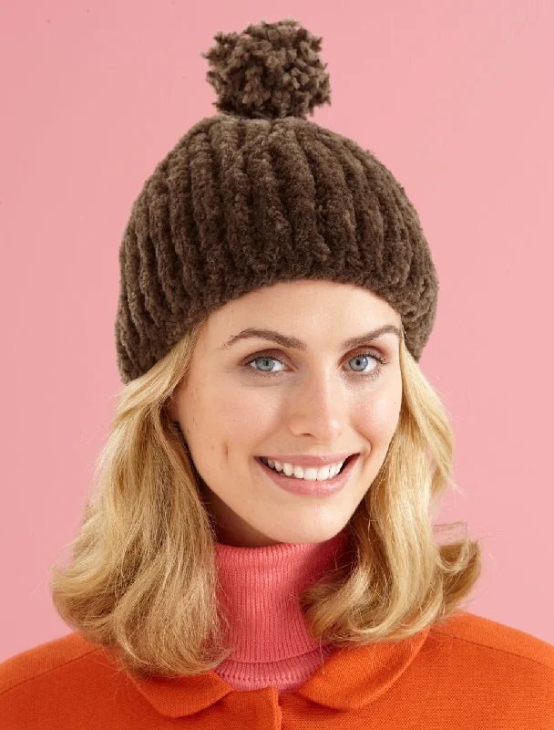 Beanies & headbands for shelf spots-Luxurious Knit Hat Pattern