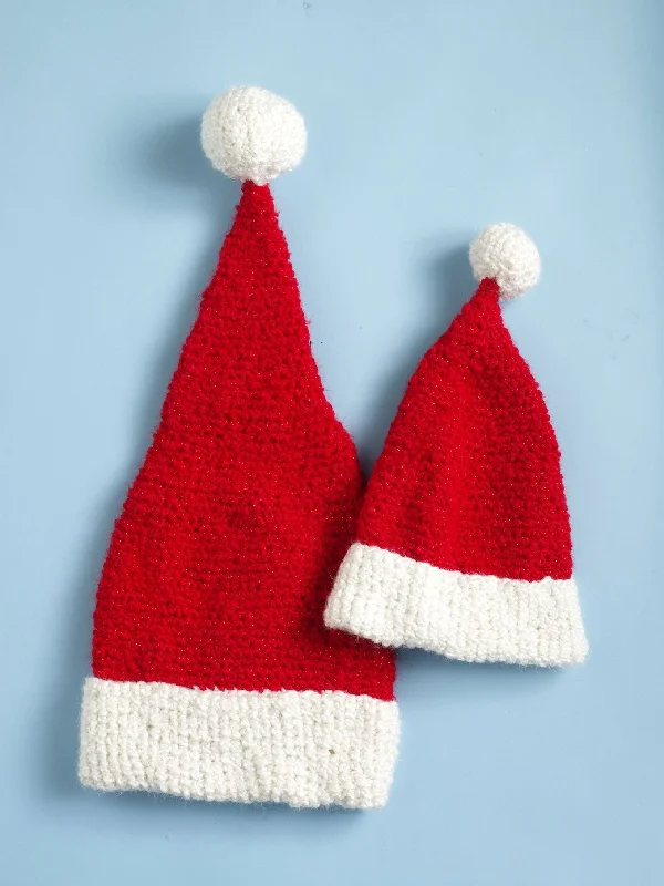 Beanies & headbands for wash loads-Santa Hat Pattern (Crochet)