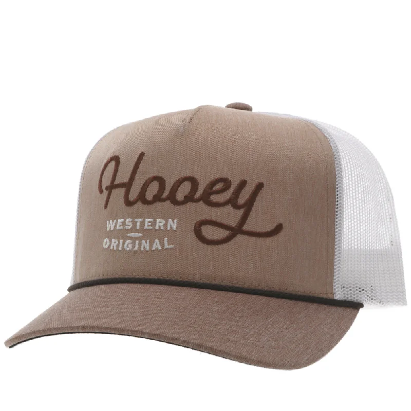 Beanies & headbands for sneeze help-"OG" Hooey Hat Tan/White