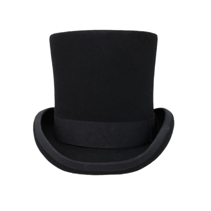 Wool hats fast delivery-Different Touch 100% Wool Felt Victorian Mad Hatter Tall Magic Top Hats with Box