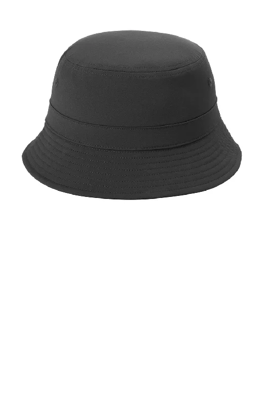 Bucket hats music video-Wool hats for pet maintenance-Port Authority Mens Moisture Wicking Bucket Hat - Black - New